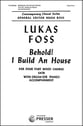 Behold I Build an House SATB choral sheet music cover